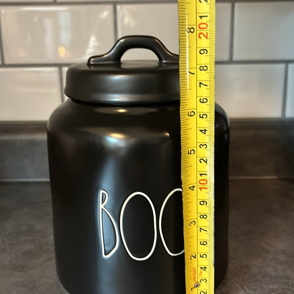 NWT Rae Dunn Matte Black BOO Canister - Picture 6 of 7